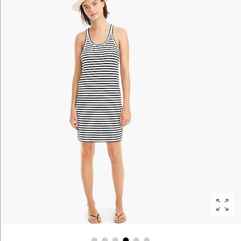 NWT J.Crew striped Razorback dress, size large